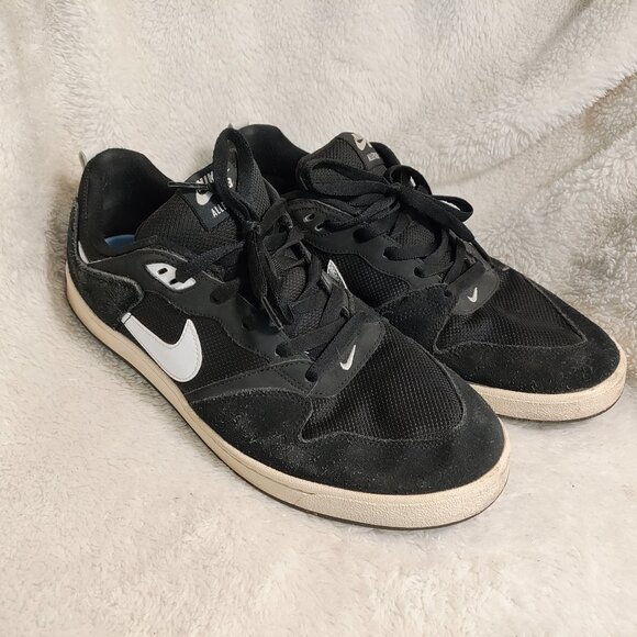 Men\'s Nike SB Alleyoop Black & White Skateboard Shoe 11.5 main image 6